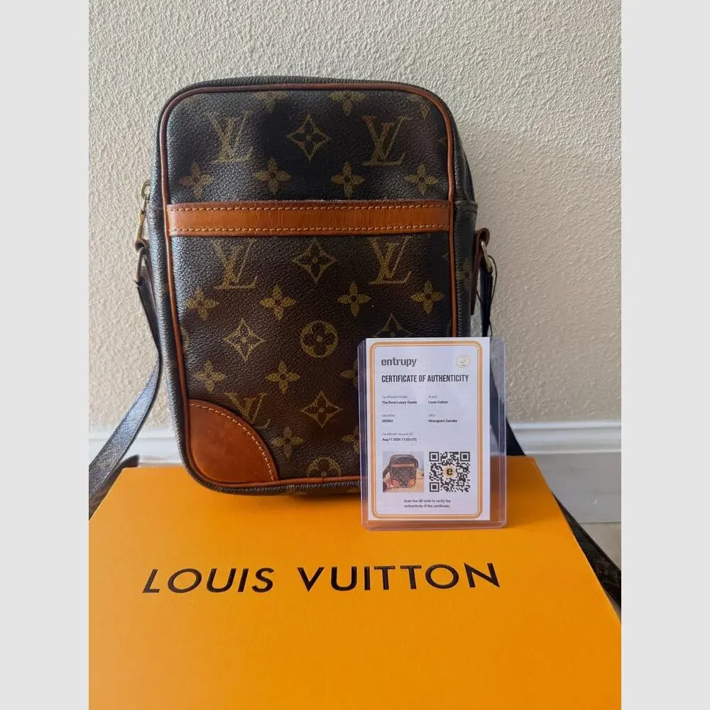 Louis Vuitton Danube Crossbody Bag Made in USA w/COA